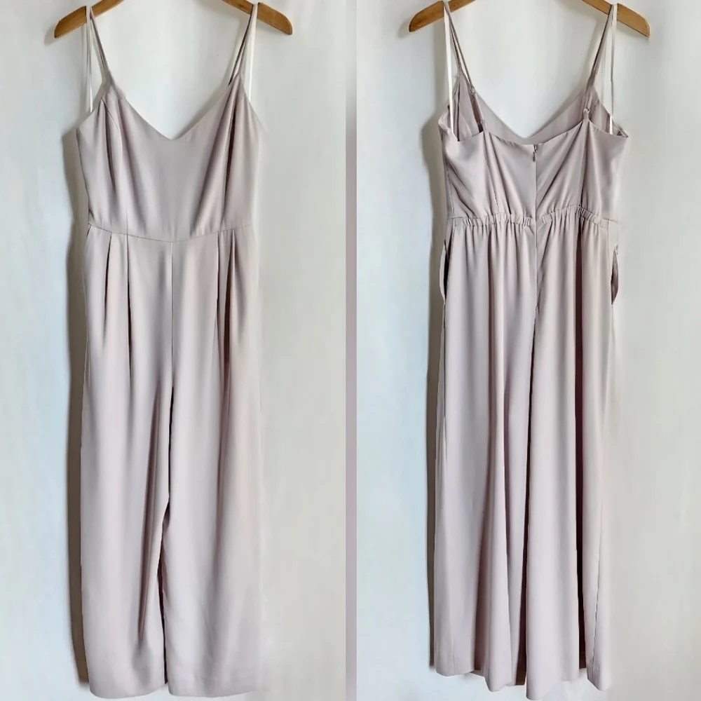 🇨🇦 Aritzia Babaton Light Purple Sleeveless Crepe Jumpsuit - Picture 8 of 14